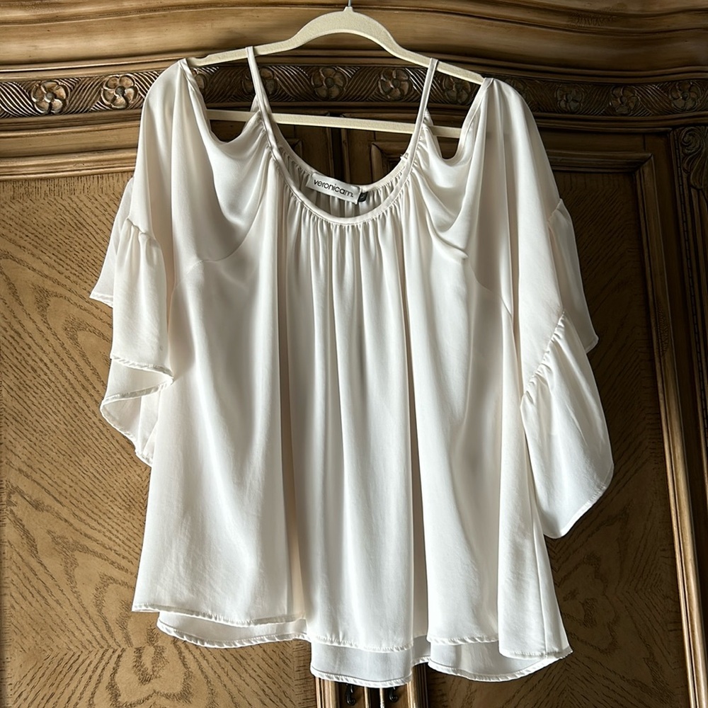 Creamy White Flowy Top